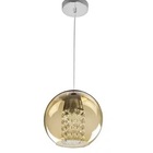 Bronzearte Pendente Globe Acrílicoâmbar 1 Lâmpada C Pingente