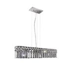 Bronzearte Pendente Paris Cristal Retangular De 4 Lâmpadasg9