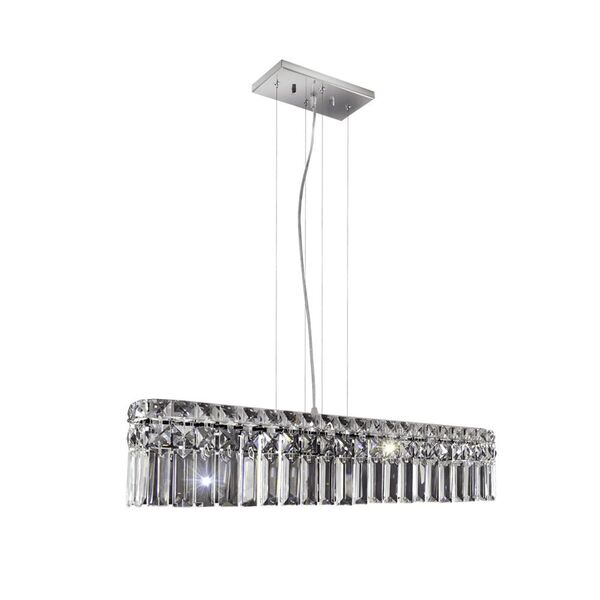 Bronzearte Pendente Paris Cristal Retangular De 4 Lâmpadasg9