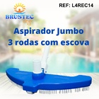 Brustec Aspirador Para Piscina Jumbo 3 Rodas Com Escova