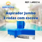 Brustec Aspirador Para Piscina Jumbo 3 Rodas Com Escova