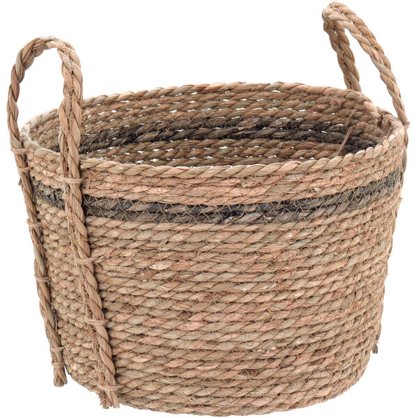 Buana Cesta Decorativa Organizadora Cachepô 21x30x30cm Fibra