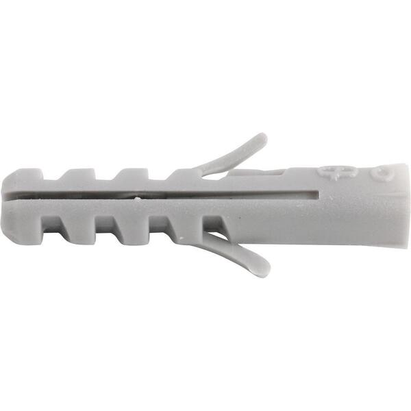 Bucha De Fixação 6 Mm Cartela Com 10 Peças Vonder