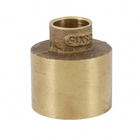 Bucha de Redução Curta Latão Liso Água Quente e Fria 35x15mm ou 1.1/4"x1/2" Ramo