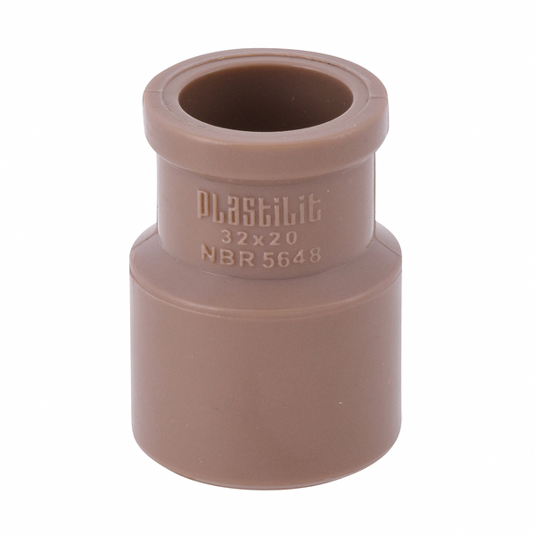 Bucha de Redução Longa Soldável Marrom 32x20mm 1x1/2" Plastilit