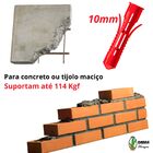 Bucha Mx 10mm Anti Giro Com Aba De Nylon Vermelha 100 Pç