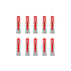 Bucha Nylon 8mm para Concreto Poroso DuoPower 10 peças Fischer