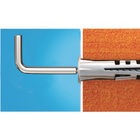 Bucha Nylon para Alvenaria 10mm com Escápula 10 unidades