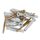 Bucha Nylon para Alvenaria 10mm com Parafuso 15 unidades