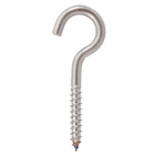 Bucha Nylon para Alvenaria 10mm com Parafuso Gancho 2 unidades