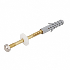 Bucha Nylon para Alvenaria 10mm com Parafuso S 2 unidades