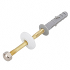 Bucha Nylon para Alvenaria 8mm com Parafuso S 2 unidades