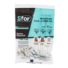 Bucha Nylon para Drywall 6mm com Parafuso DRYFIX 4 unidades