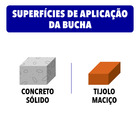 Bucha para Alvenaria 3,4mm com Escápula Standers 4 peças