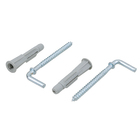 Bucha para Alvenaria 6mm com Escápula Standers 25 peças