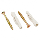 Bucha Plástico para Alvenaria 10mm com Parafuso POC 20 unidades