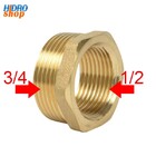 Bucha Redução 3/4 X 1/2 Latão - 0300523