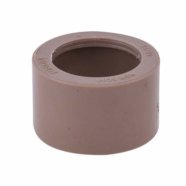Bucha de Redução Curta Soldável Marrom 50x40mm 1.1/2x1.1/4" Plastilit