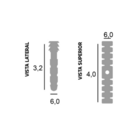 Bucha T Para Molduras 30 Peças - Santa Luzia