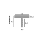 Bucha T Para Molduras 30 Peças - Santa Luzia