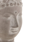 Buda Cabeça Hindu Namastê Tibetano Sidarta Concreto Cinza 8 X