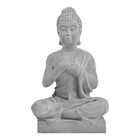 Buda Com Mão No Peito - Escultura Decorativa Ornamental