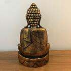 Buda Dourado Em Madeira 40cm
