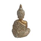 Buda Dourado Oração Em Resina P