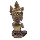 Buda Tailandês Da Prosperidade Orando Vermelho Gold 12cm