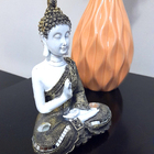 Buda Tibetano Tailandes Sidarta Hindu Estatueta Resina 15cm B