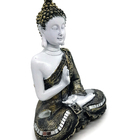 Buda Tibetano Tailandes Sidarta Hindu Estatueta Resina 15cm B
