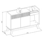 Buffet 133cm 2 Portas 1 Gaveta 1 Nicho Lucca Freijó/off White