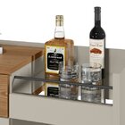 Buffet 133cm 2 Portas 1 Nicho 1 Gaveta Piemonte Amêndoa/off W