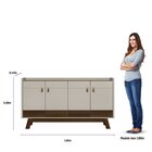 Buffet 160cm 4 Portas Abruzzo Freijó/off White