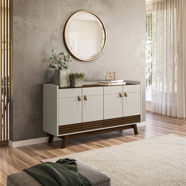 Buffet 160cm 4 Portas Abruzzo Freijó/off White