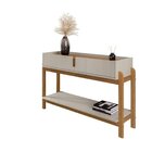 Buffet 190cm E Aparador 2 Gavetas Com Pés De Madeira Maciça L