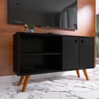 Buffet 1 20m Balcão Sala Jantar Estar Retrô Multiuso