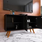 Buffet 1 20m C 4 Pés Palito   2 Portas P/ Sala De Jantar