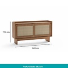 Buffet 1 40m 2 Portas E 1 Prateleira  Carraro Atria Freijó