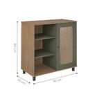 Buffet 1 Porta Joinville Carvalho Menta