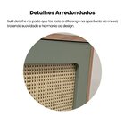 Buffet 1 Porta Palhinha Rattan Charlotte Carvalho/menta