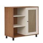 Buffet 1 Porta Palhinha Rattan Charlotte Cinamomo/off White