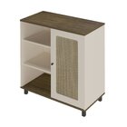 Buffet 1 Porta Palhinha Rattan Charlotte Pinho/off White