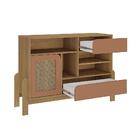 Buffet 2 Gavetas Soacha Carvalho Terracota