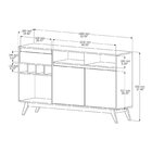 Buffet 2 Portas 1 Gaveta 160cm Jb Bechara Ônix