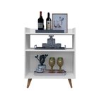 Buffet 2 Portas 1 Nicho 1 Prateleira Suiça Branco