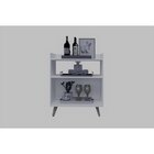 Buffet 2 Portas 1 Nicho 1 Prateleira Suiça J&a Móveis Preto