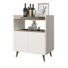 Buffet 2 Portas 1 Nicho 1 Prateleira Suíça Off White/nature