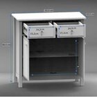 Buffet 2 Portas 2 Gavetas Leeds Treboll Branco