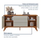 Buffet 2 Portas 3 Gavetas 165cm Pés Em Madeira Maciça Ares Na